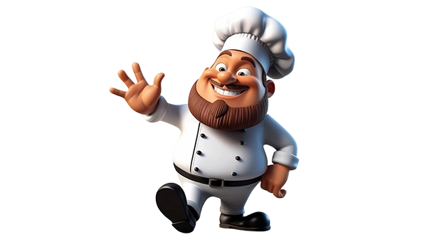 Contact CTA friendly animation - our friendly chef