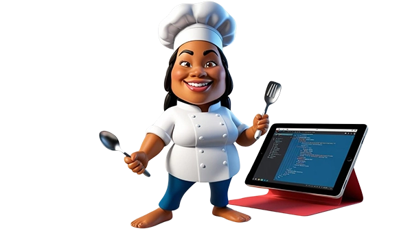 Contact CTA friendly animation - our friendly chef