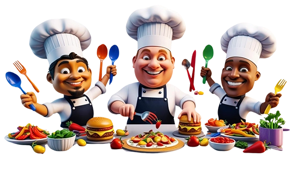 SEO frienly animation - our friendly chef & doctor