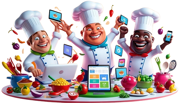 Contact CTA friendly animation - our friendly chef