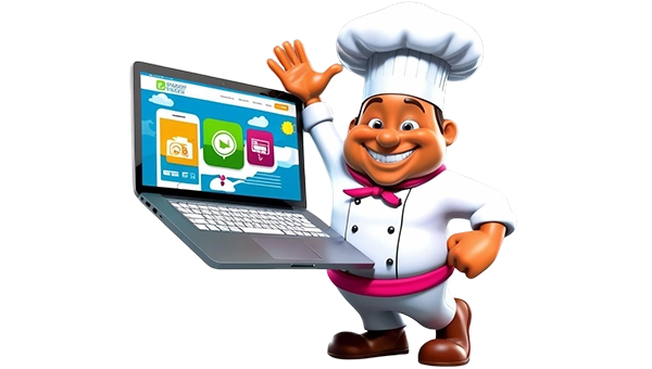 SEO frienly animation - our friendly chef