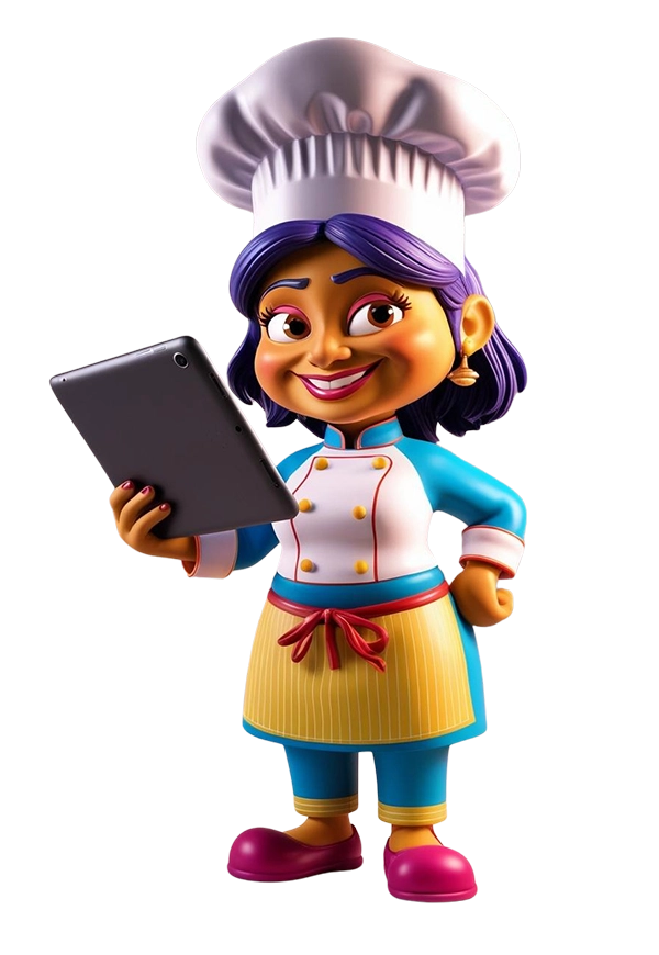 Webolicious animated character